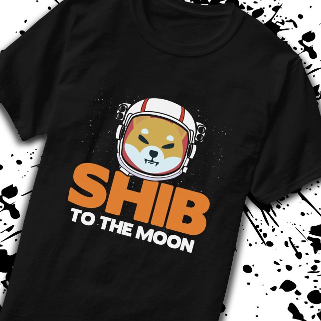 Shib Token Shiba Inu Crypto Meme Coin Moon Dog T-Shirt (Von Creator hochgeladen)