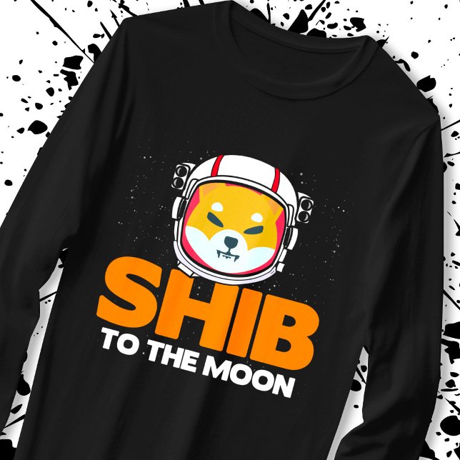 Shib Token Shiba Inu Crypto Meme Coin Moon Dog T-Shirt (Von Creator hochgeladen)