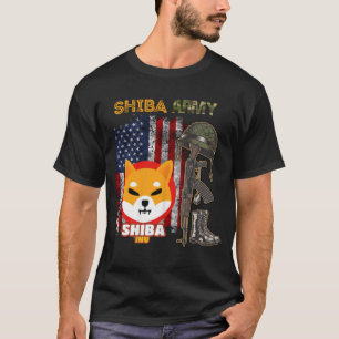 Shiba Armee, Shiba Inu-Münze mit amerikanischer Fl T-Shirt