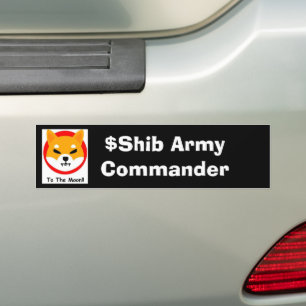SHIBA ARMY: Befehlshaber Autoaufkleber
