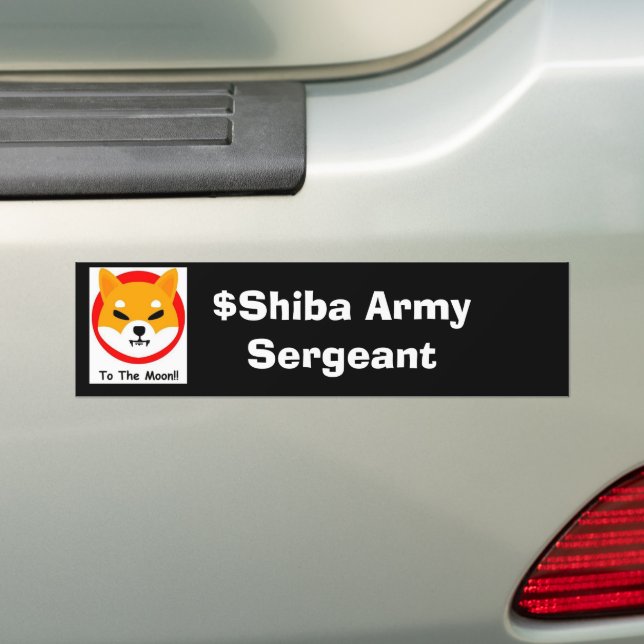 SHIBA ARMY: Sergeant Autoaufkleber (Auf Auto)