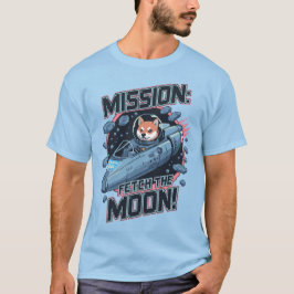 Shiba Astronaut Pixel Art - Mission zum Mond T-Shirt