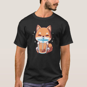 Shiba Boba Shiba Inu trinken Boba Bubble Tee