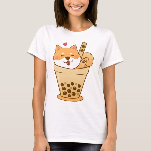 Shiba Boba T-Shirt (Vorderseite)