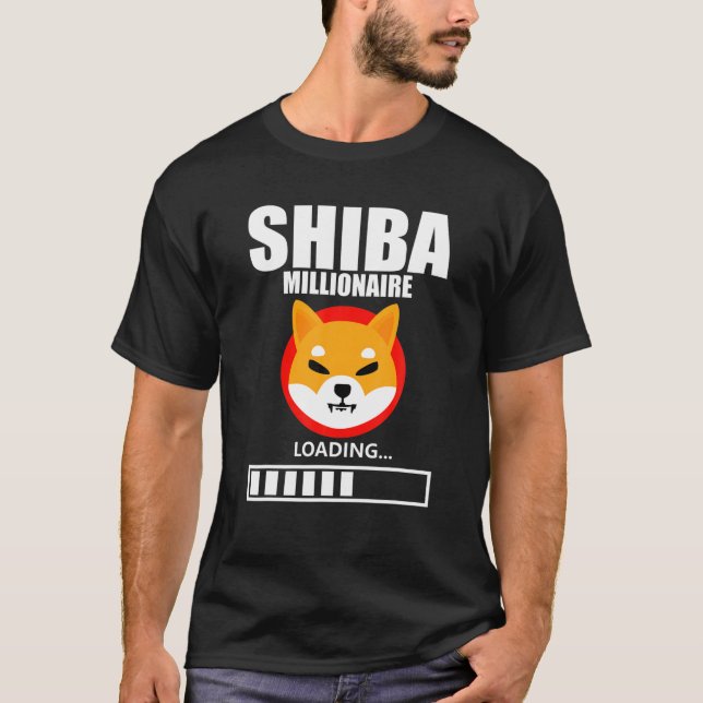 Shiba Coin Kryptowährung Shiba Crypto Millionär T-Shirt (Vorderseite)
