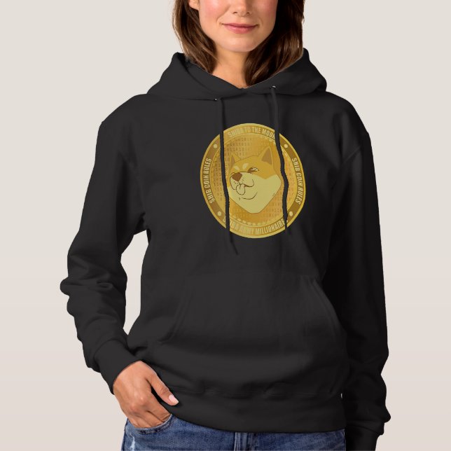 Shiba Coin Millionaire Crypto HODL Shiba Inu Coin Hoodie (Vorderseite)