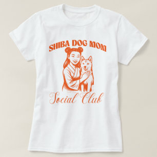 Shiba Dog Mama Social Club Dog Lover Frauengeschen T-Shirt