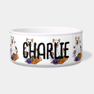 Shiba Halloween Ghost Dog Napf