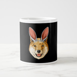Shiba Hund mit Ostersonnigen Ohren   Shiba Hund Ge Jumbo-Tasse