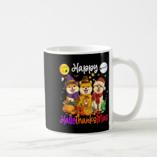 Shiba Hund Weihnachten Erntedankfest Frohes Hallow Kaffeetasse
