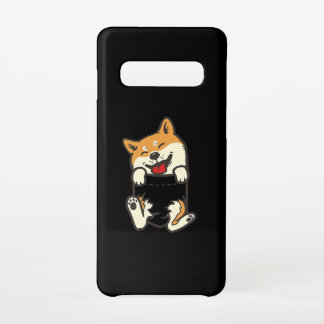 Shiba in A Pocket Cute dog design Samsung Galaxy S10 Hülle