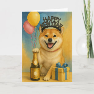 Shiba Inc glücklich Neues Jahr Karte