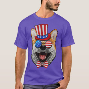 Shiba Inu 4. Juli American Shiba Inu USA Onkel T-Shirt