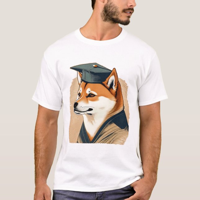 Shiba-Inu-Absolvent  T-Shirt (Vorderseite)