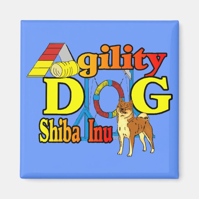 Shiba Inu Agility Magnet (Vorne)
