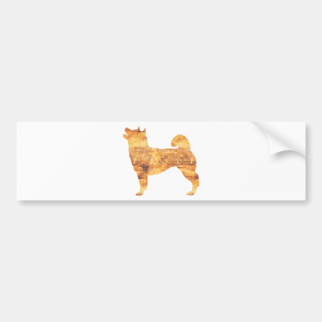 Shiba Inu Autoaufkleber (Vorne)