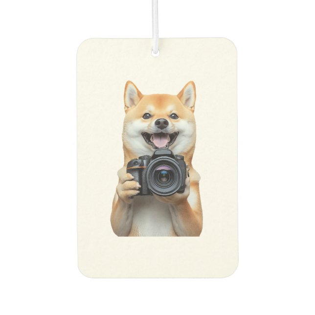 Shiba Inu Autolufterfrischer (Vorderseite)