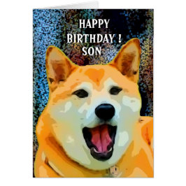 Shiba Inu Birthday Card