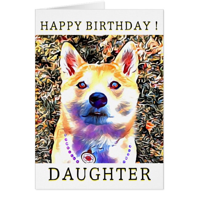 Shiba Inu Birthday Card 3 (Vorne)