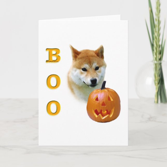 Shiba Inu Boo Karte (Vorderseite)