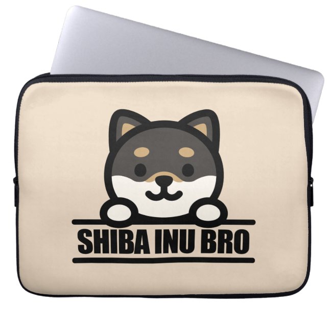 SHIBA INU BRO  - Cool Shiba Inu Brother Design Laptopschutzhülle (Vorderseite)