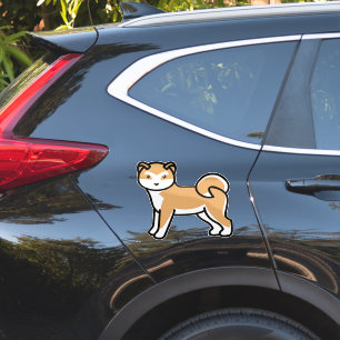 Shiba inu Cartoon Aufkleber