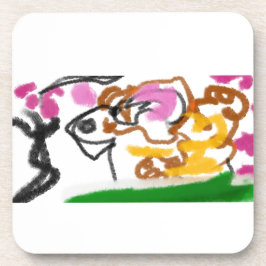 Shiba Inu Charry Blüte Getränkeuntersetzer