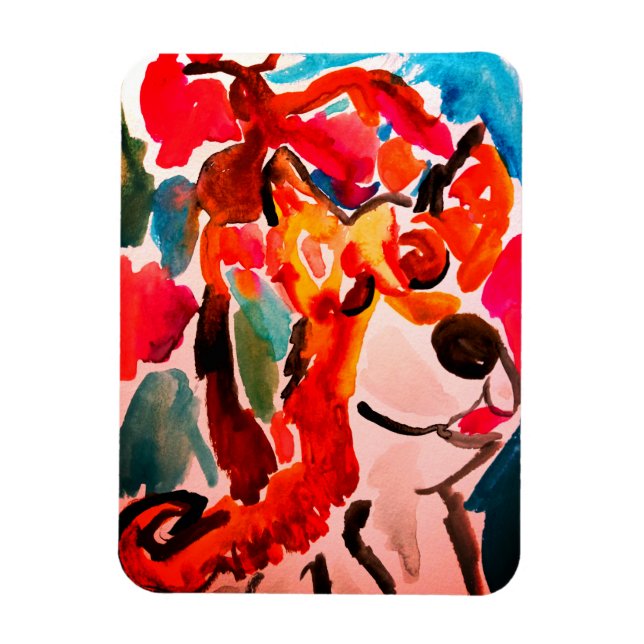 Shiba Inu cherry Japen blossom  Magnet (Vertikal)
