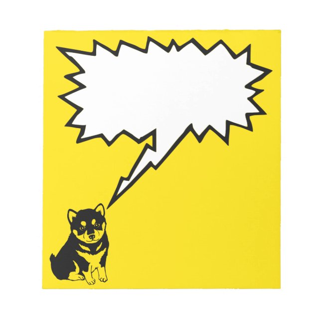 Shiba Inu Chinese Dog Year 2018 notepad Notizblock (Vorderseite)