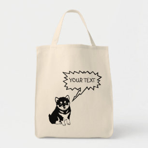 Shiba Inu Chinese Hund Year 2018 Cotton Tote Bag Tragetasche
