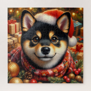 Shiba Inu Christmas Puzzle