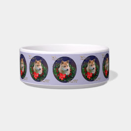 Shiba Inu Christmas Wreath Napf
