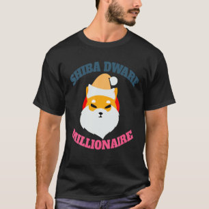 Shiba Inu Coin Crypto Decal Shiba Zwarf Mustache T-Shirt