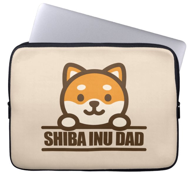 SHIBA INU DAD - Proud Shiba Inu Father Design Laptopschutzhülle (Vorderseite)