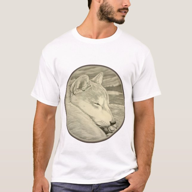 Shiba Inu das Shirt-Hundekunst-Shirts der T - T-Shirt (Vorderseite)