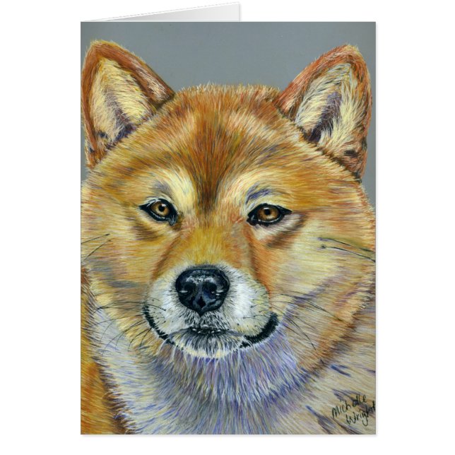 Shiba Inu Dog Art - Suki (Vorne)