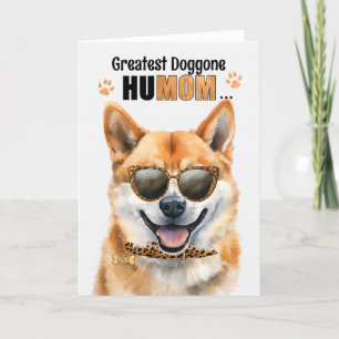 Shiba Inu Dog Bester HuMOM Muttertag Feiertagskarte
