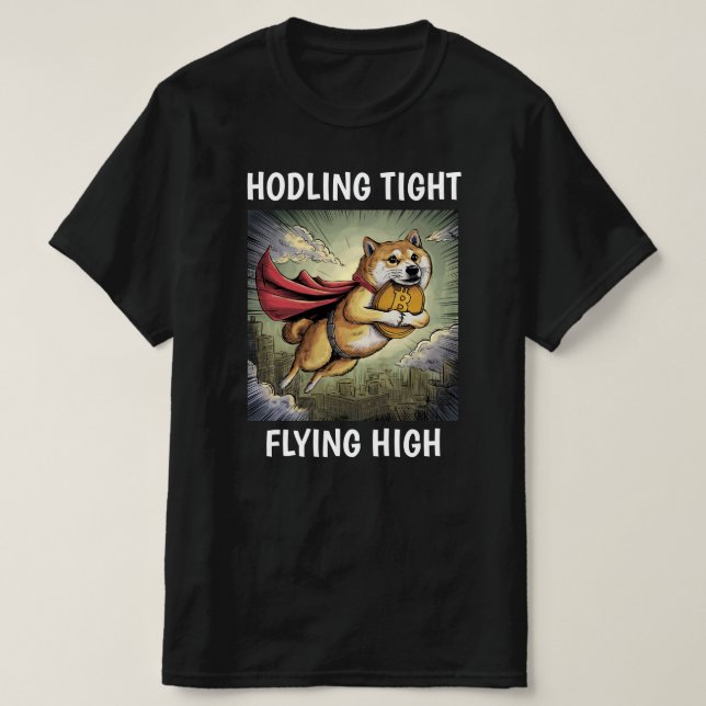 Shiba Inu Dog Black T-Shirt (Design vorne)