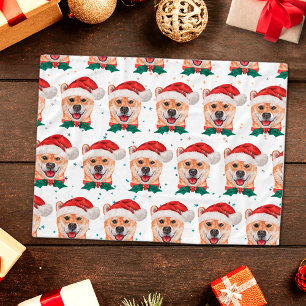 Shiba Inu Dog Breed Christmas Stars Fleecedecke