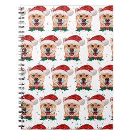 Shiba Inu Dog Breed Christmas Stars Notizblock