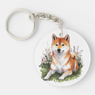 Shiba Inu Dog Colorful Schlüsselanhänger
