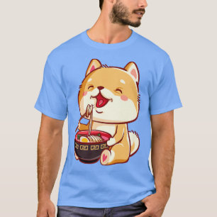 Shiba Inu Dog Eating Ramen 2815 T-Shirt