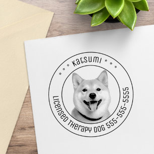 Shiba Inu Dog Foto Gummistempel