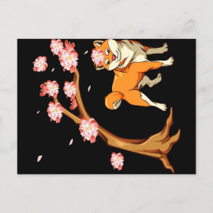 Shiba Inu Dog Funny Sinnvolles Geschenk für den Ankündigungspostkarte