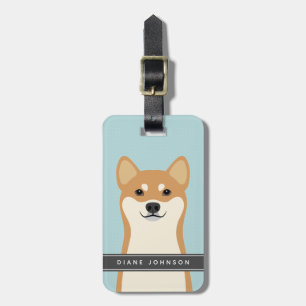 Shiba Inu Dog Gepäckmarke Gepäckanhänger