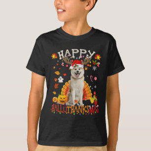 Shiba Inu Dog Halloween Weihnachtshund Happy Hallo T-Shirt