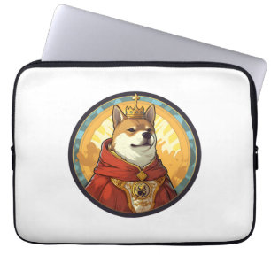 Shiba Inu Dog King Laptopschutzhülle