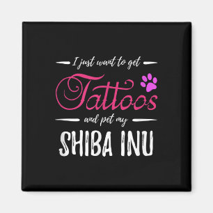 Shiba Inu Dog Lover Tattoo Funny Dog Mama Geschenk Magnet