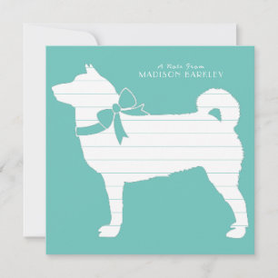 Shiba Inu Dog Puppy Dankeskarte