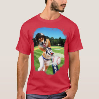 Shiba Inu Dog Tischbaseball T-Shirt
